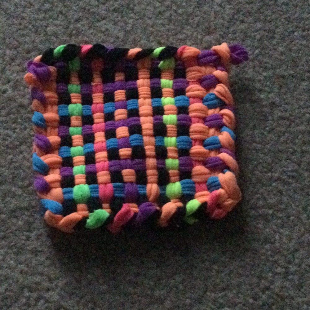 Colorful Woven Pot Holder